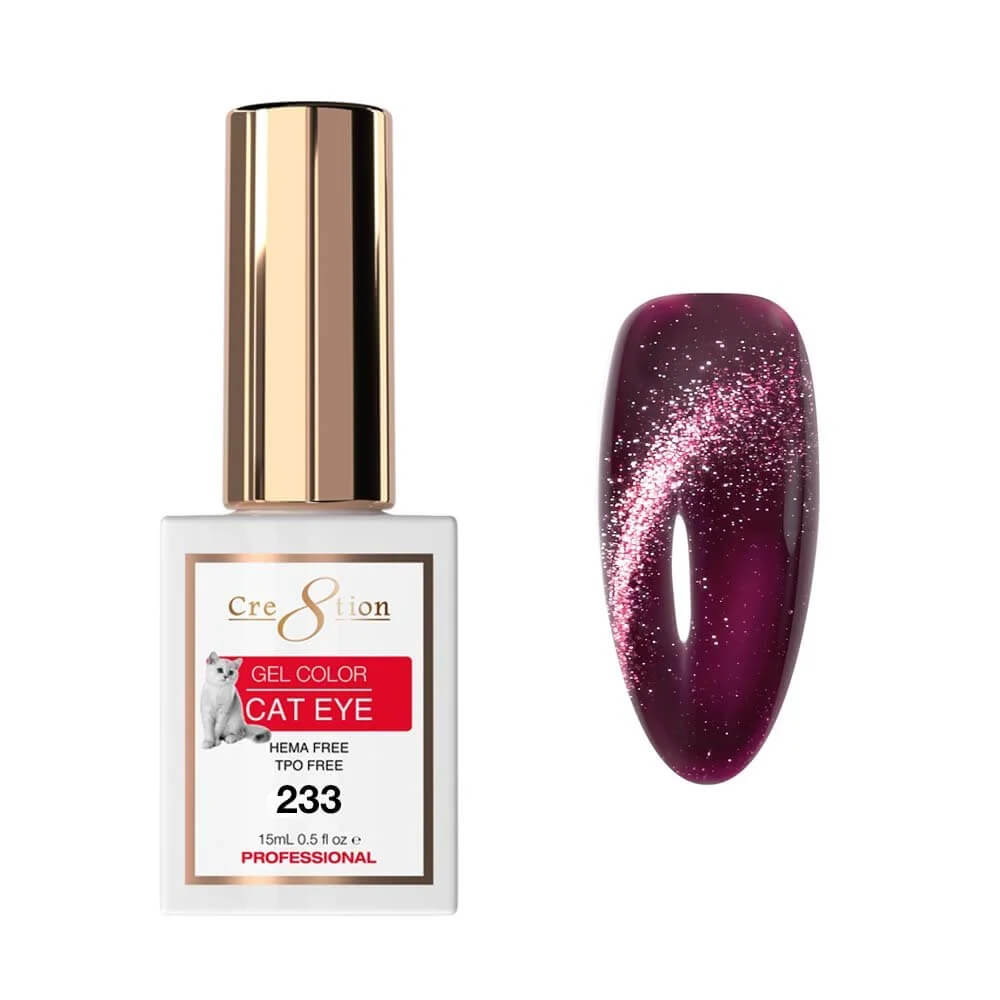 Cre8tion Soak Off  Gel Cat Eye 0.5 Oz #233