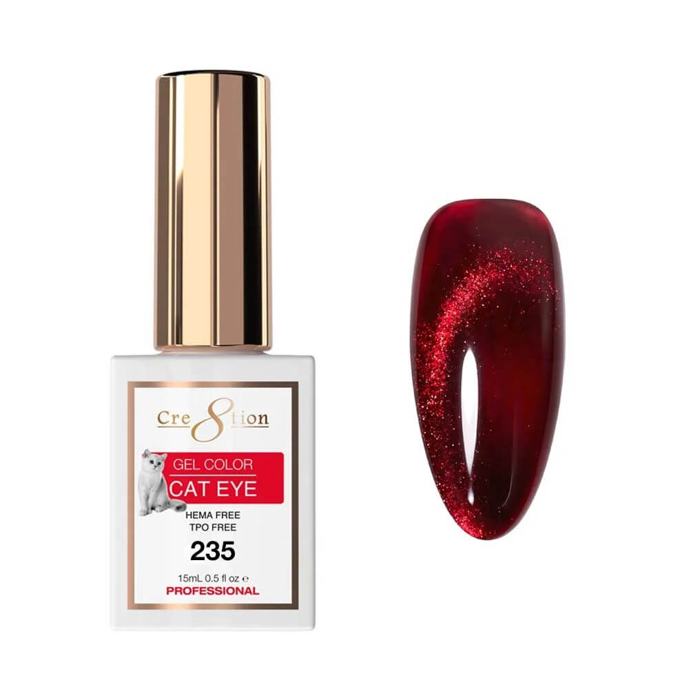 Cre8tion Soak Off  Gel Cat Eye 0.5 Oz #235