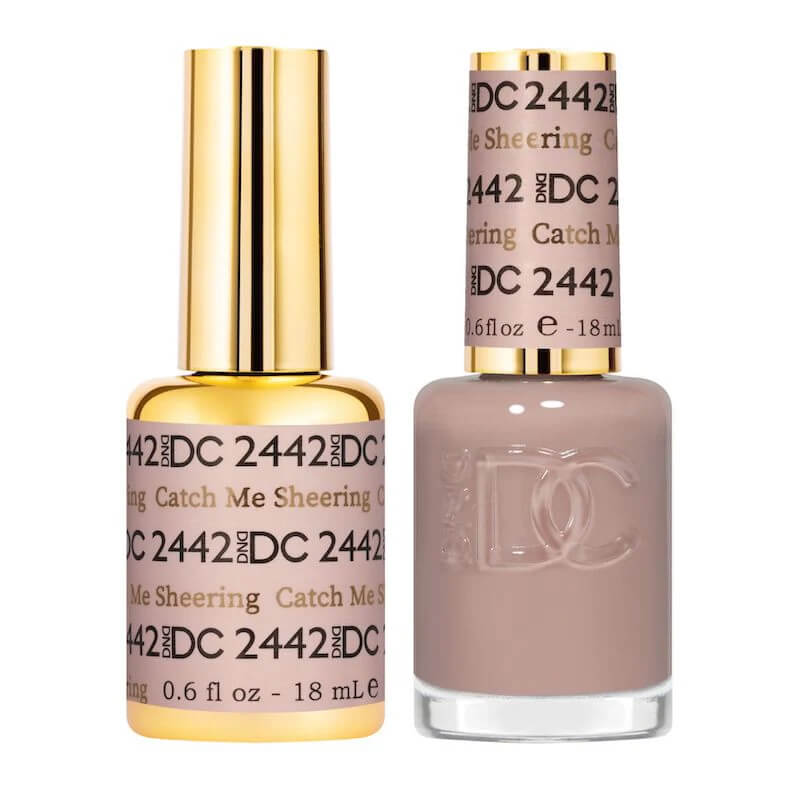 DND DC - Gel Polish & Matching Nail Lacquer Set - #2442 Catch Me Sheering