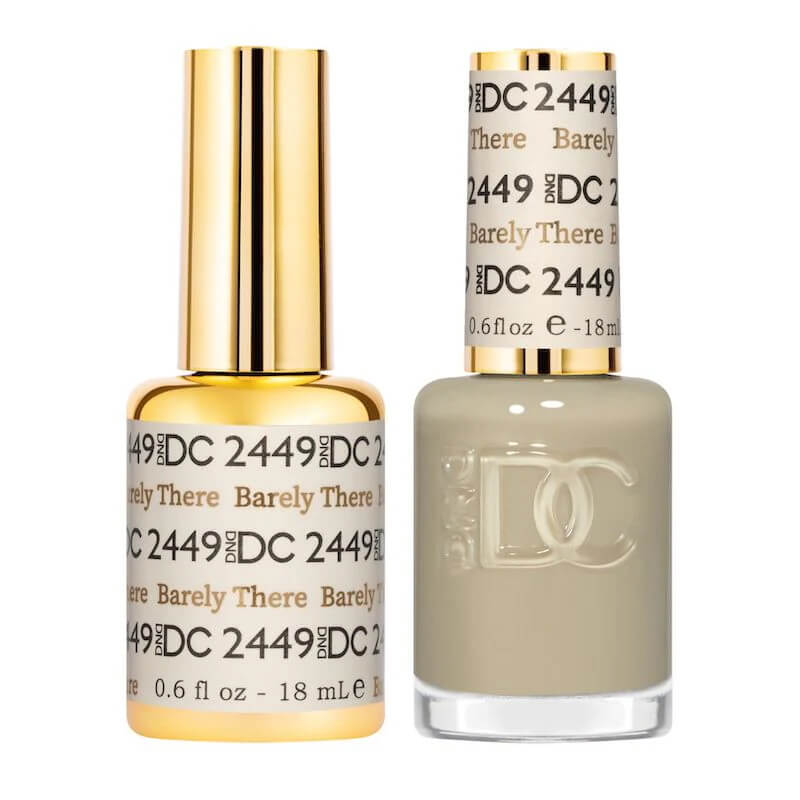 DND DC - Gel Polish & Matching Nail Lacquer Set - #2449 Barely There