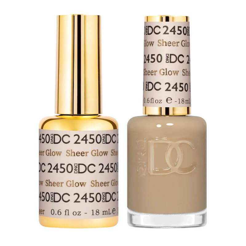 DND DC - Gel Polish & Matching Nail Lacquer Set - #2450 Sheer Glow