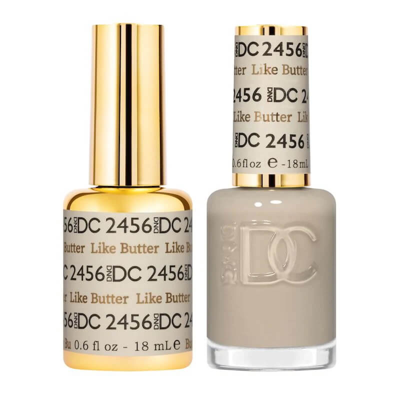 DND DC - Gel Polish & Matching Nail Lacquer Set - #2456 Like Butter