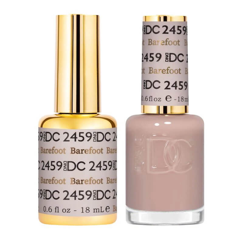DND DC - Gel Polish & Matching Nail Lacquer Set - #2459 Barefoot