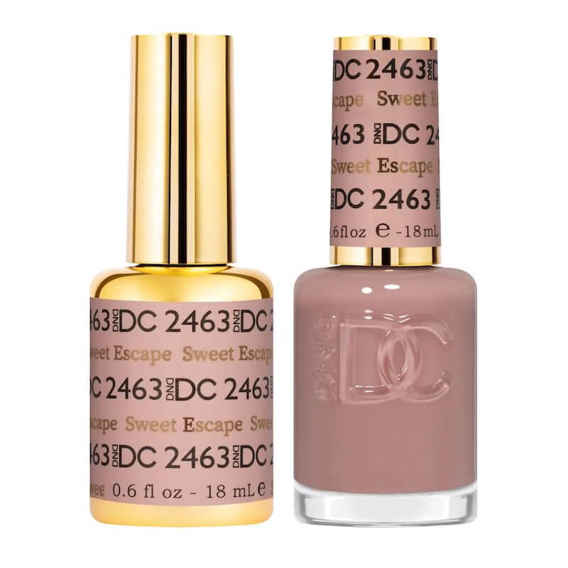 DND DC - Gel Polish & Matching Nail Lacquer Set - #2463 Sweet Escape