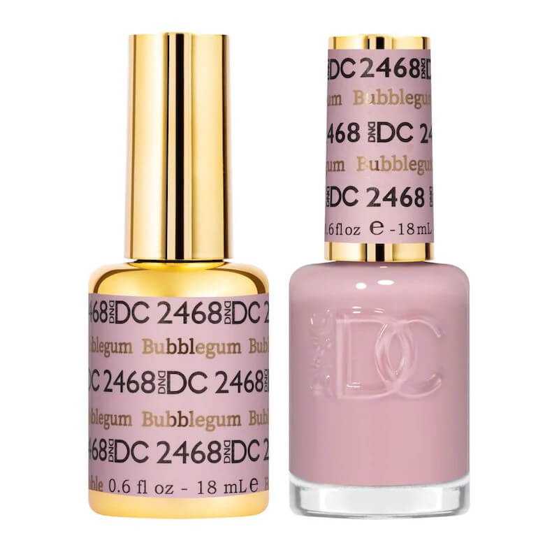 DND DC - Gel Polish & Matching Nail Lacquer Set - #2468 Bubblegum