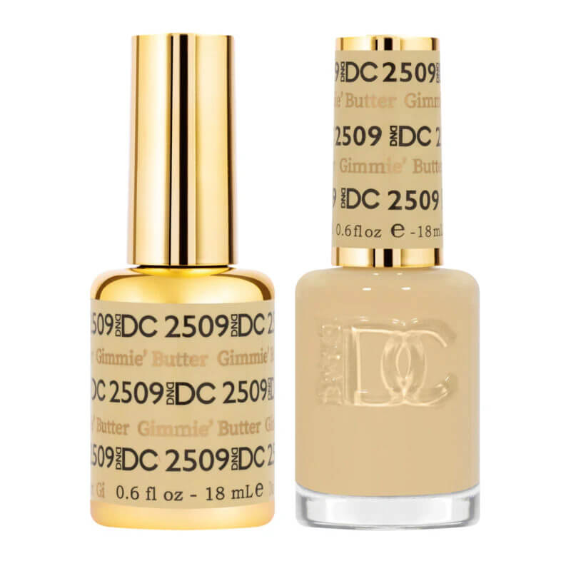 DND DC - Gel Polish & Matching Nail Lacquer Set - #2509 Gimmie’ Butter