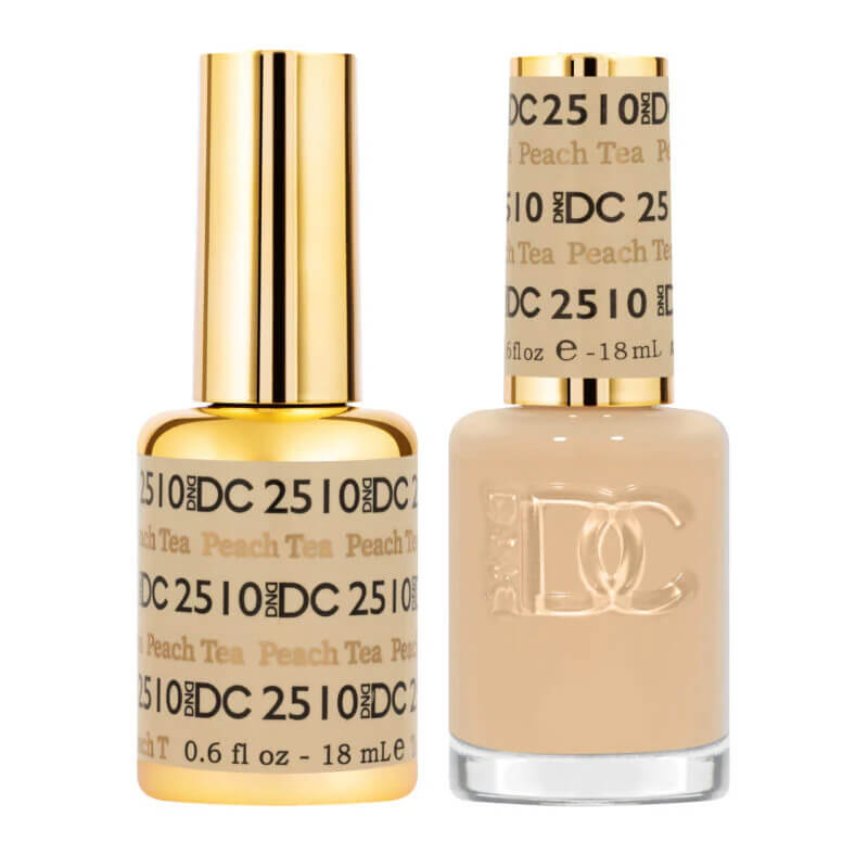 DND DC - Gel Polish & Matching Nail Lacquer Set - #2510 Peach Tea