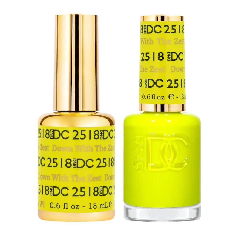 DND DC - Gel Polish & Matching Nail Lacquer Set - #2518 Down With The Zest