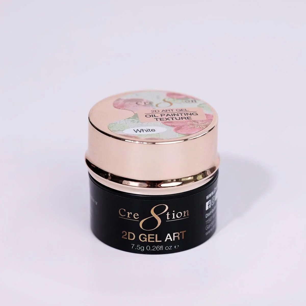 Cre8tion 2D Gel Art 0.26 oz Oil Painting Texture - White