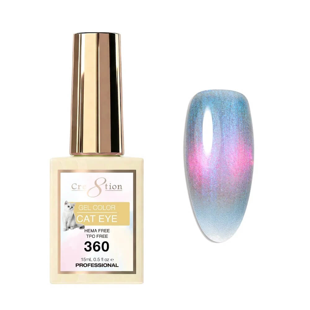Cre8tion Soak Off  Gel Cat Eye 0.5 Oz #360