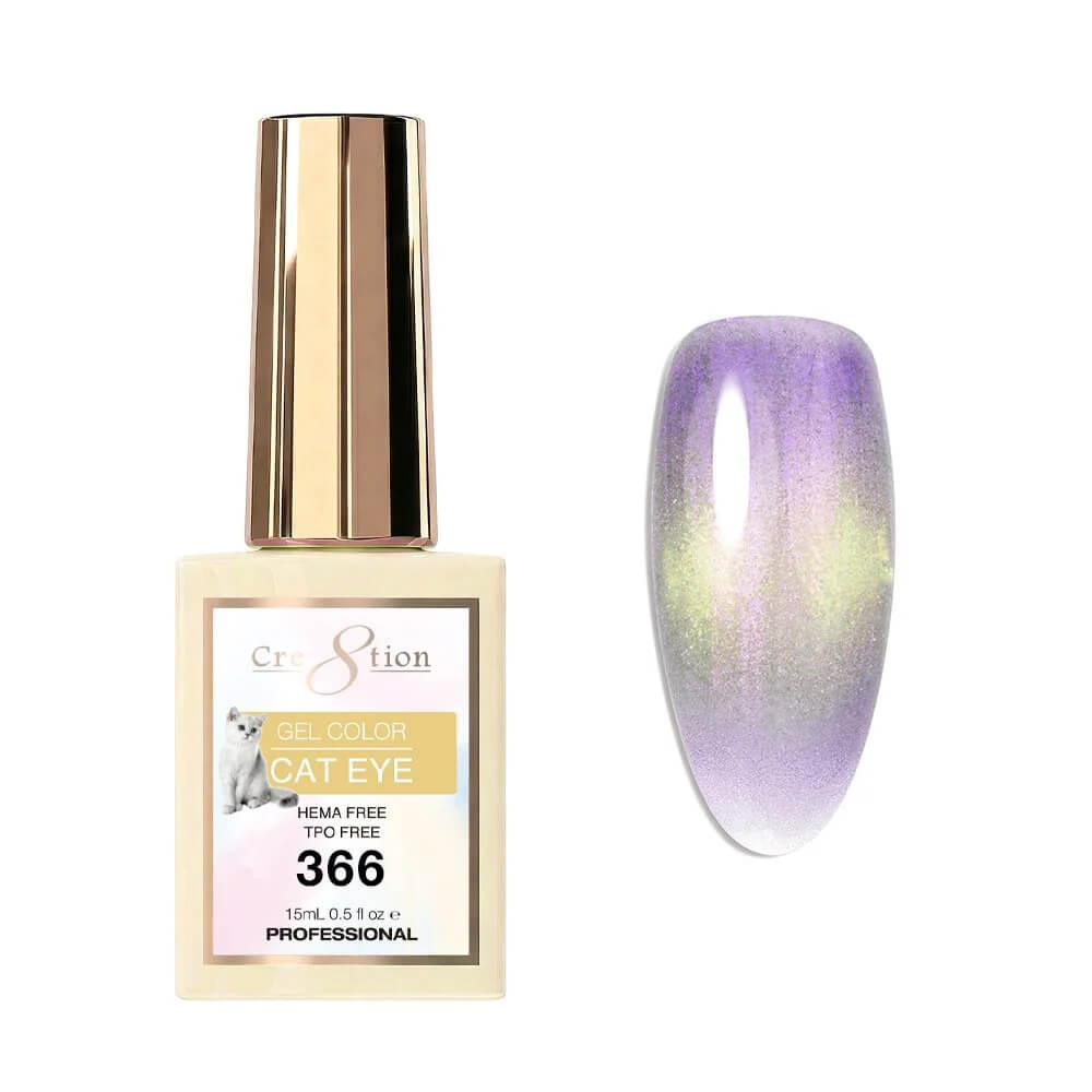 Cre8tion Soak Off  Gel Cat Eye 0.5 Oz #366