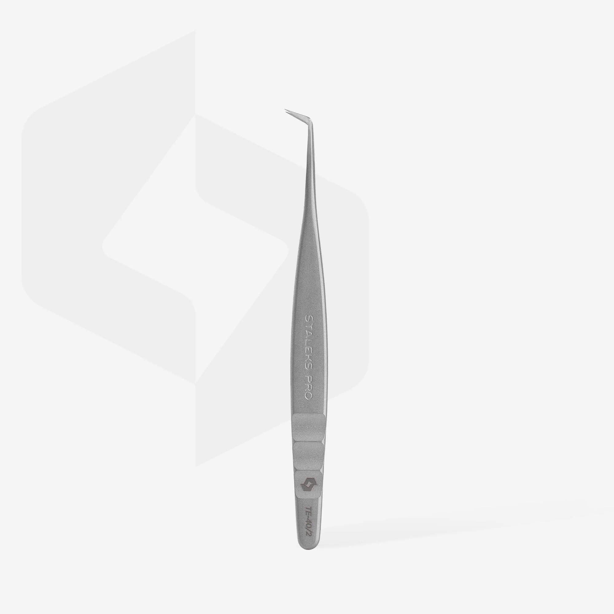 Staleks Professional eyelash tweezers EXPERT 40 TYPE 2 (TE-40-2)