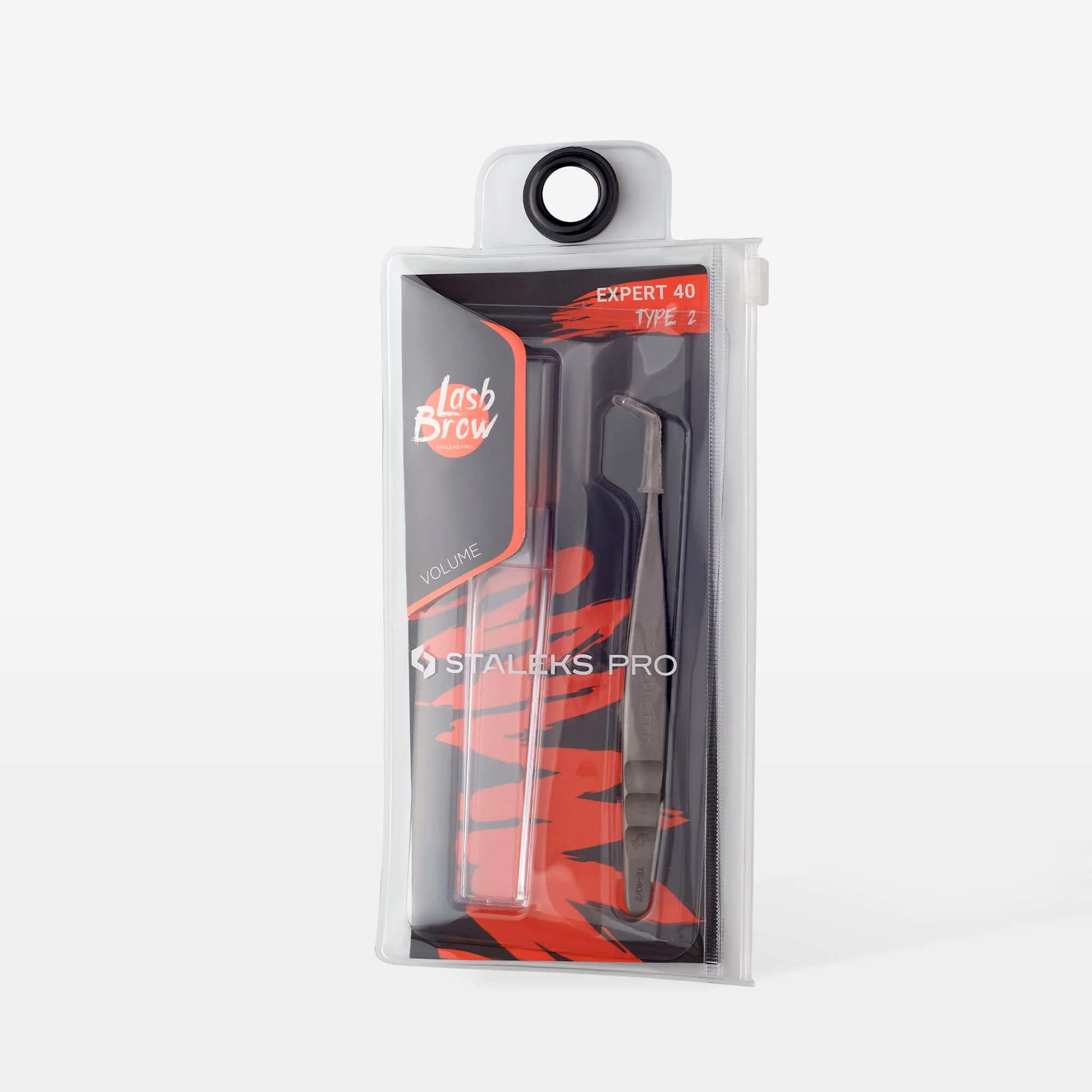 Staleks Professional eyelash tweezers EXPERT 40 TYPE 2 (TE-40-2)