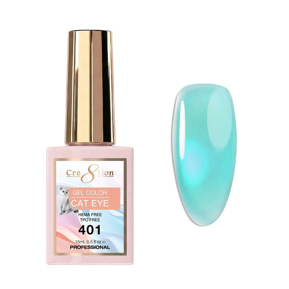 Cre8tion Soak Off  Gel Cat Eye 0.5 Oz #401