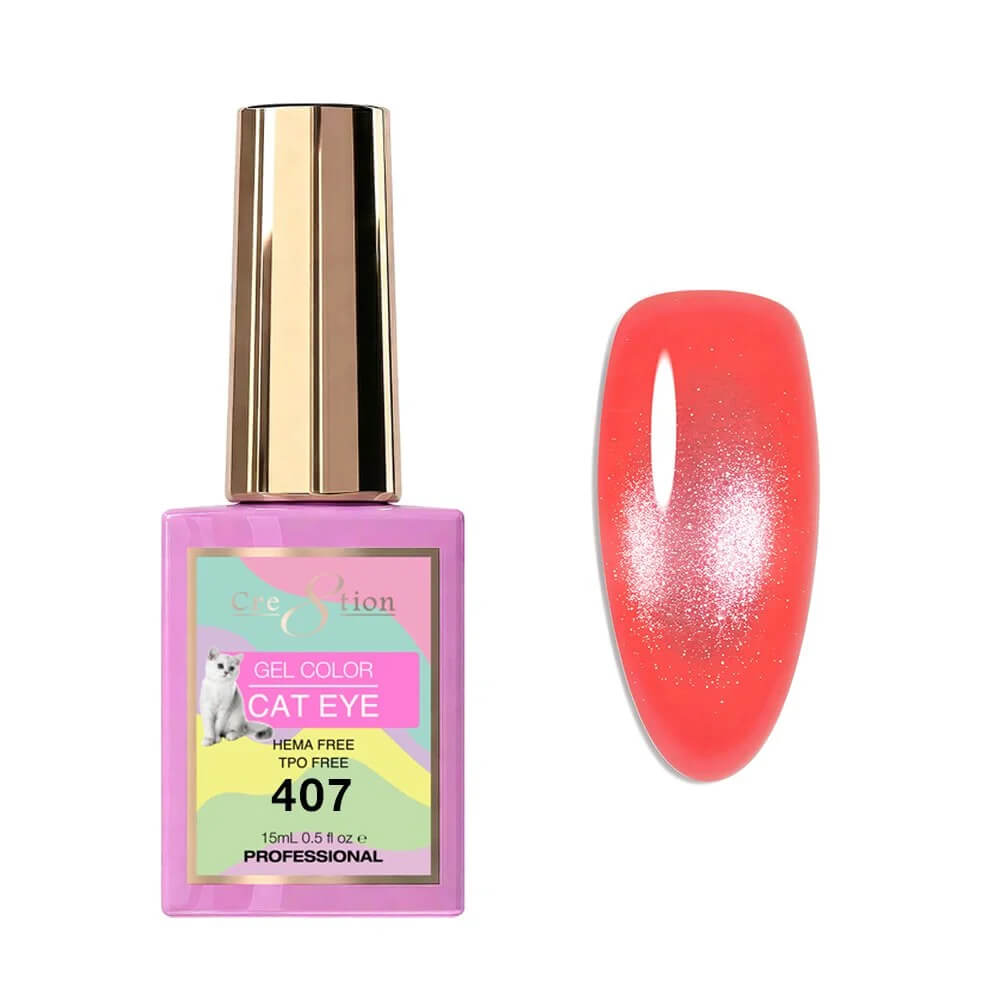 Cre8tion Soak Off  Gel Cat Eye 0.5 Oz #407