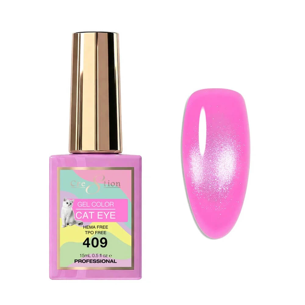 Cre8tion Soak Off  Gel Cat Eye 0.5 Oz #409