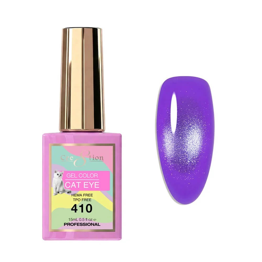 Cre8tion Soak Off  Gel Cat Eye 0.5 Oz #410