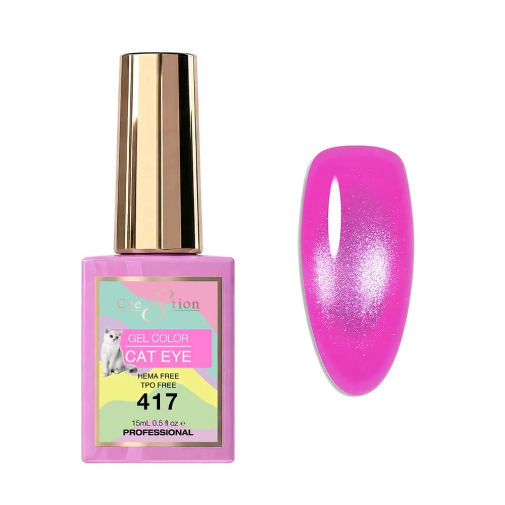 Cre8tion Soak Off  Gel Cat Eye 0.5 Oz #417