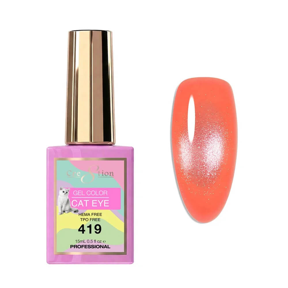 Cre8tion Soak Off  Gel Cat Eye 0.5 Oz #419