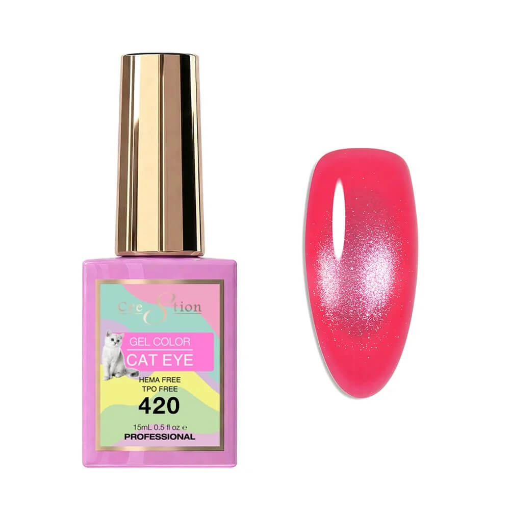 Cre8tion Soak Off  Gel Cat Eye 0.5 Oz #420