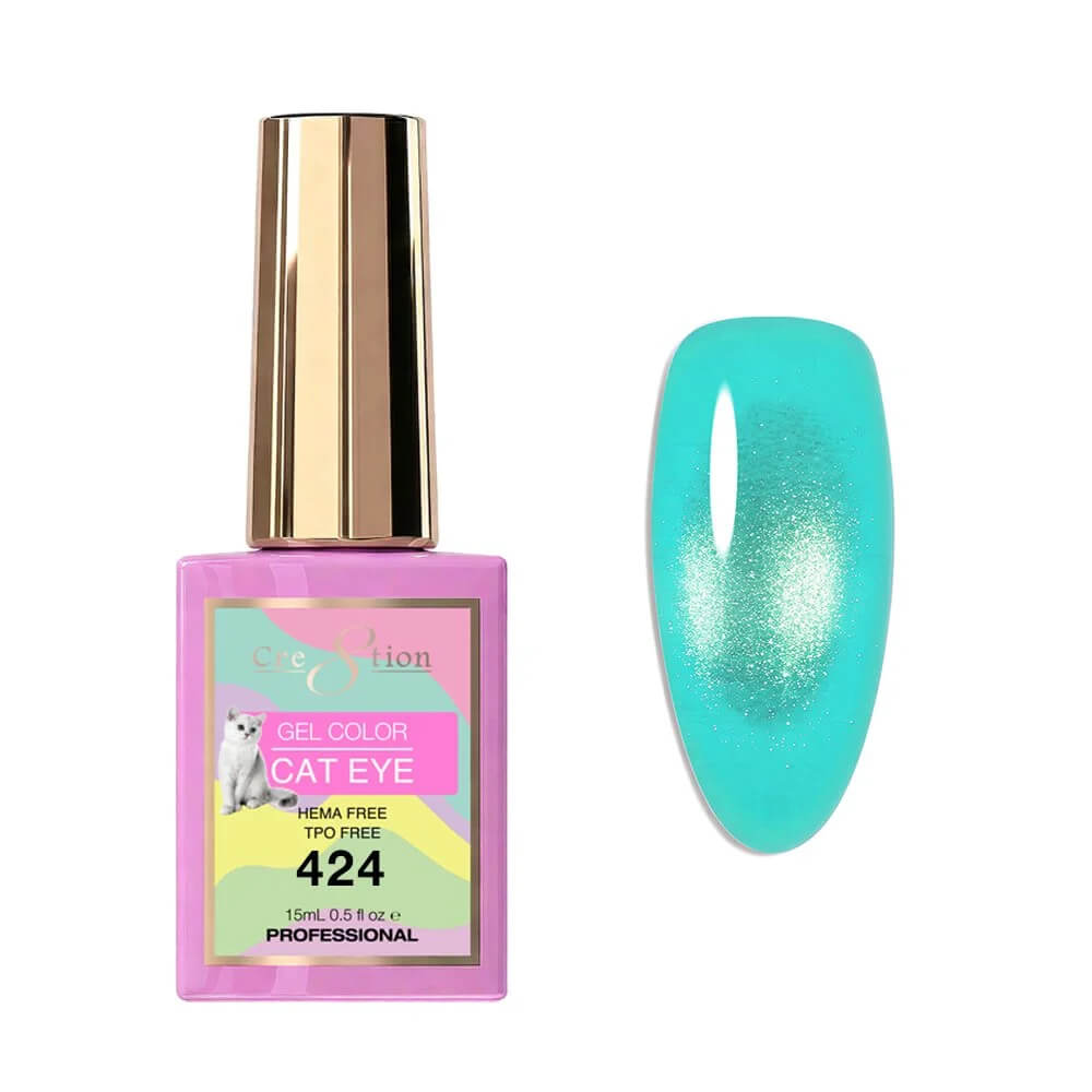 Cre8tion Soak Off  Gel Cat Eye 0.5 Oz #424