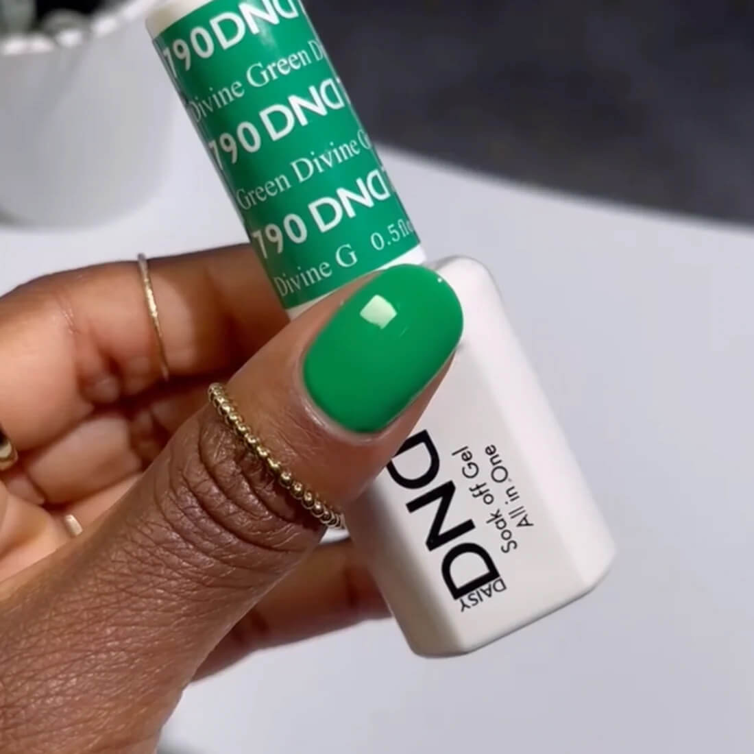 DND Gel Polish ONLY - #790 Divine Green