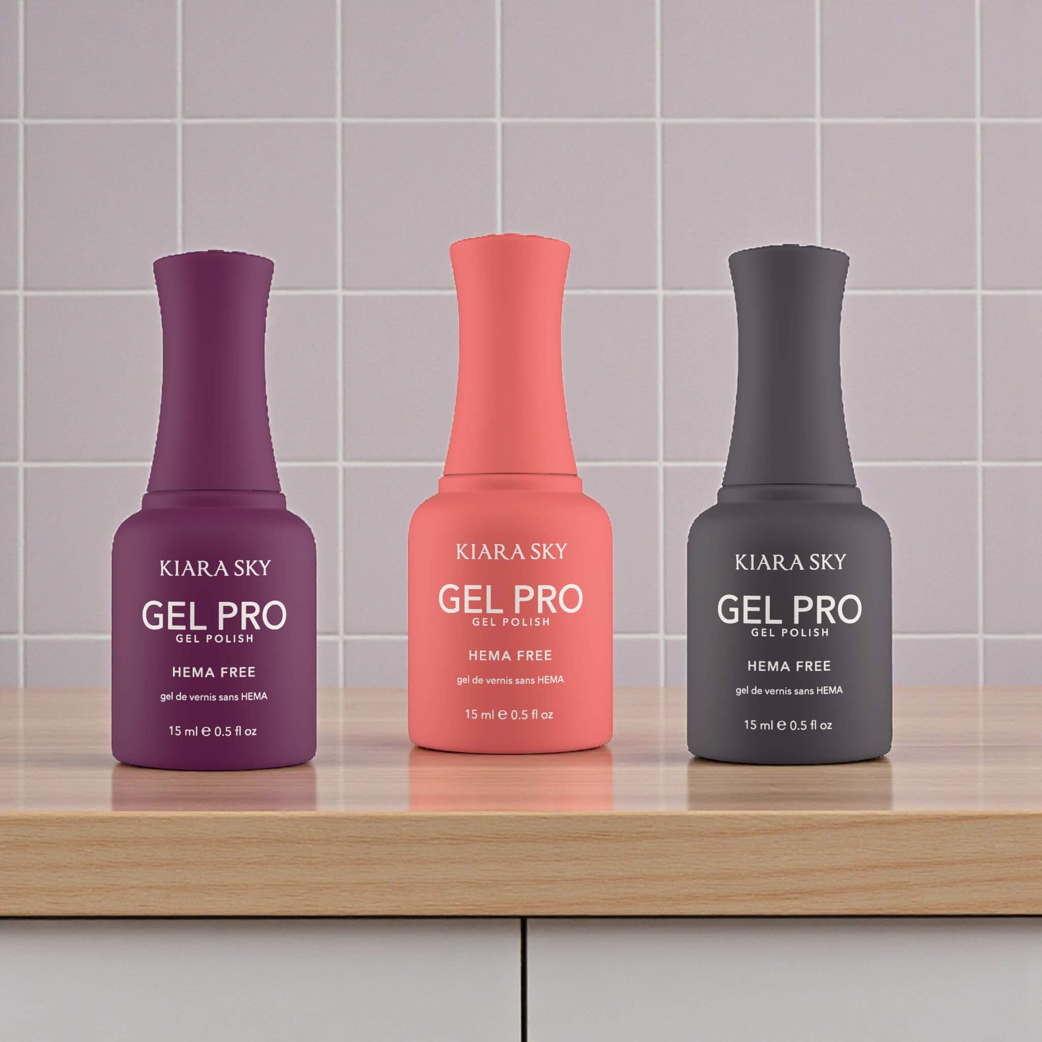 Kiara Sky GEL PRO Gel Polish HEMA FREE - HFG 085 + 095 + 105