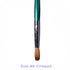 Acrylic Nail Brush Kolinsky | Elle Green Handle Crimped Size #08