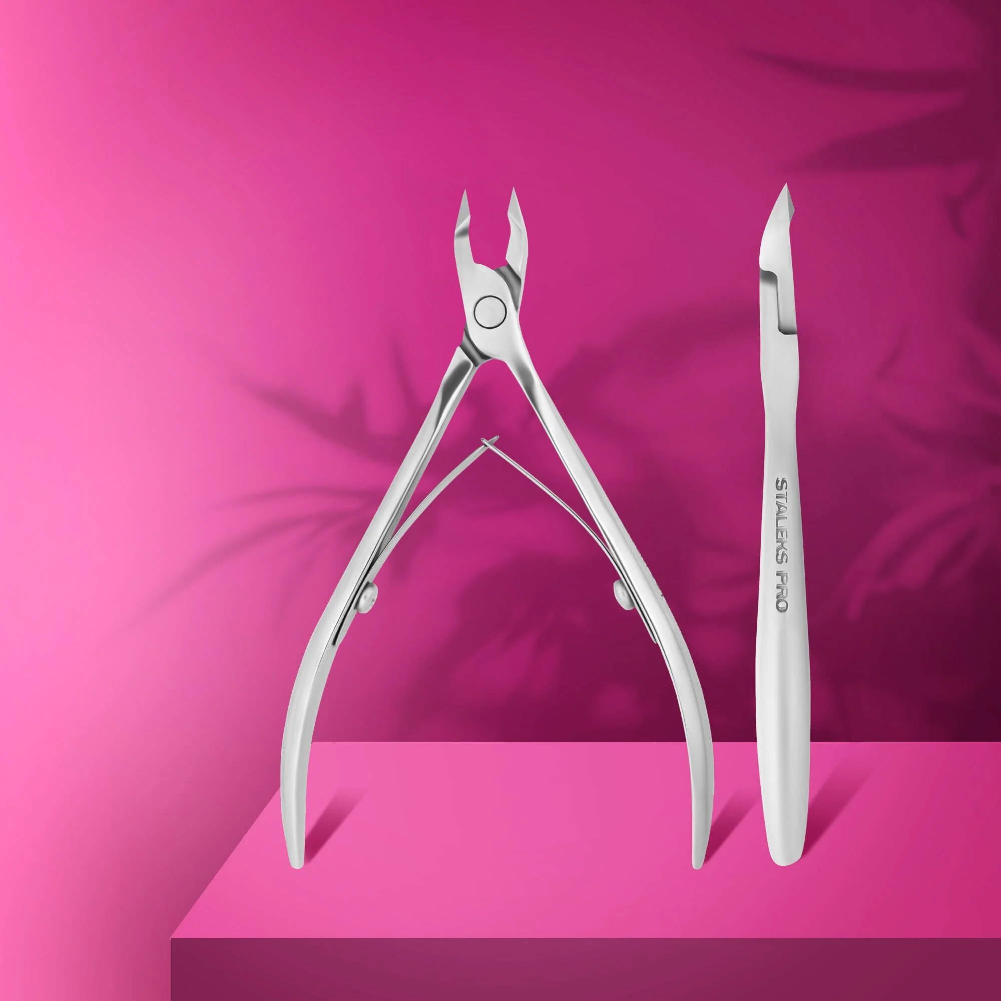 Staleks Cuticle Nail Nipper - Stainless Steel - Square Head - Expert 90 half Jaw 5mm (NE-90-5)