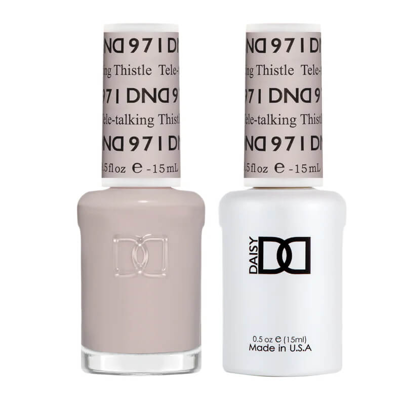 DND Gel Polish & Matching Nail Lacquer #971 Tele-talking Thistle