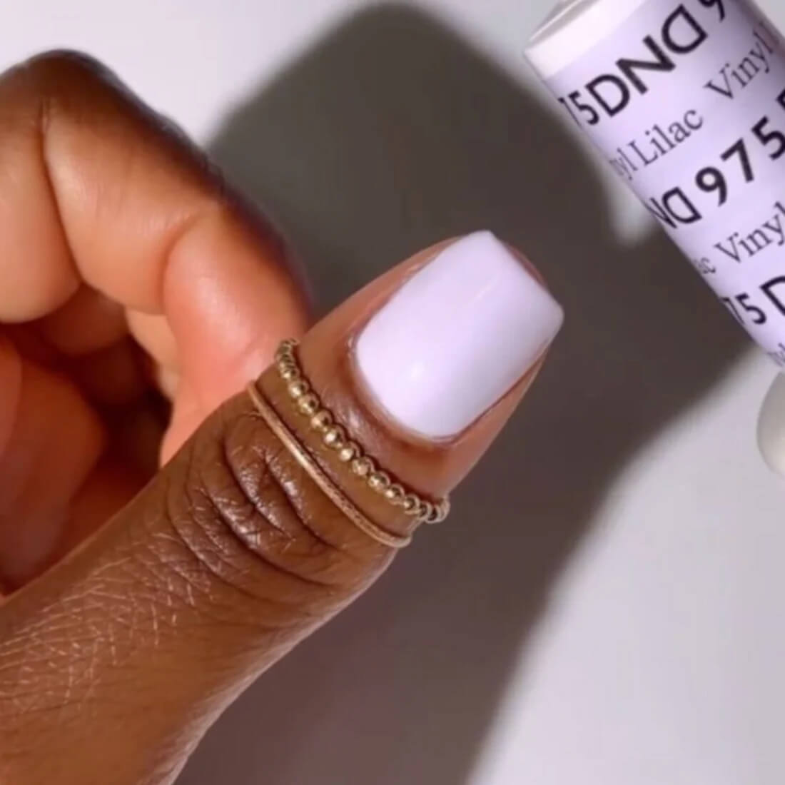DND Gel Polish & Matching Nail Lacquer #975 Vinyl Lilac