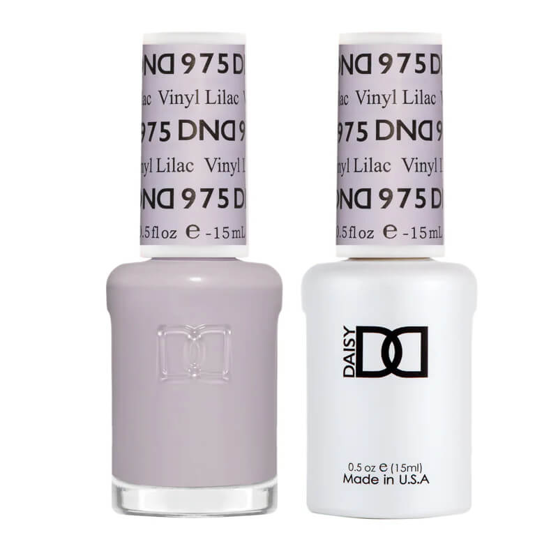 DND Gel Polish & Matching Nail Lacquer #975 Vinyl Lilac