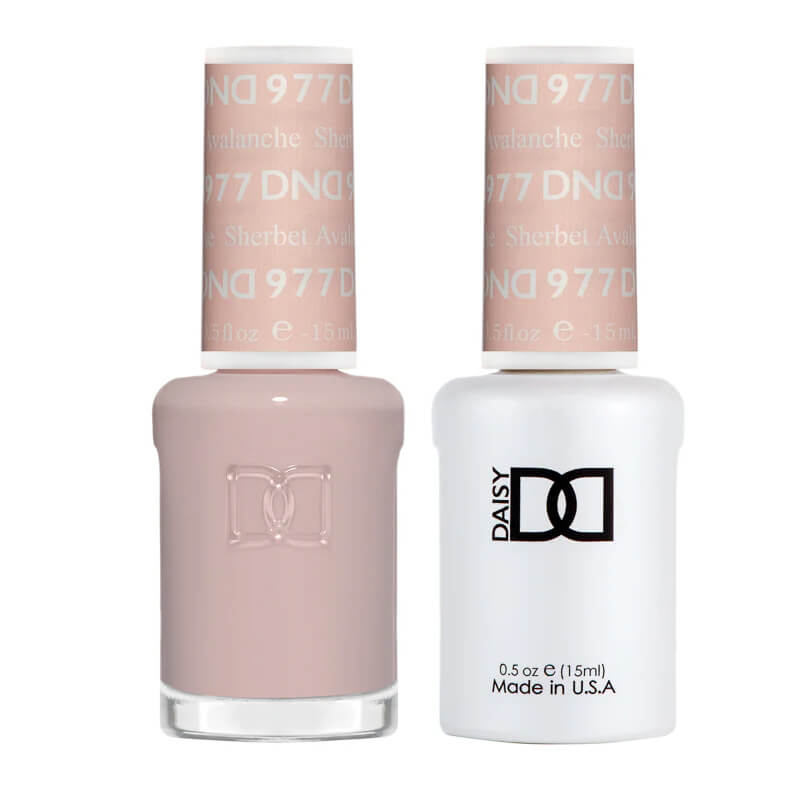 DND Gel Polish & Matching Nail Lacquer #977 Sherbet Avalanche
