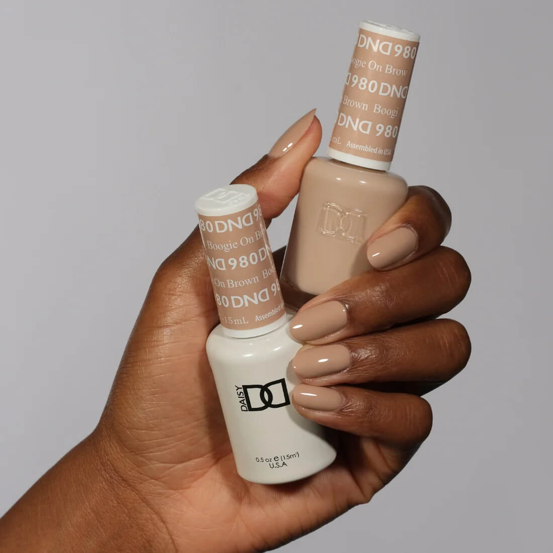 DND Gel Polish & Matching Nail Lacquer #980 Boogie on Brown