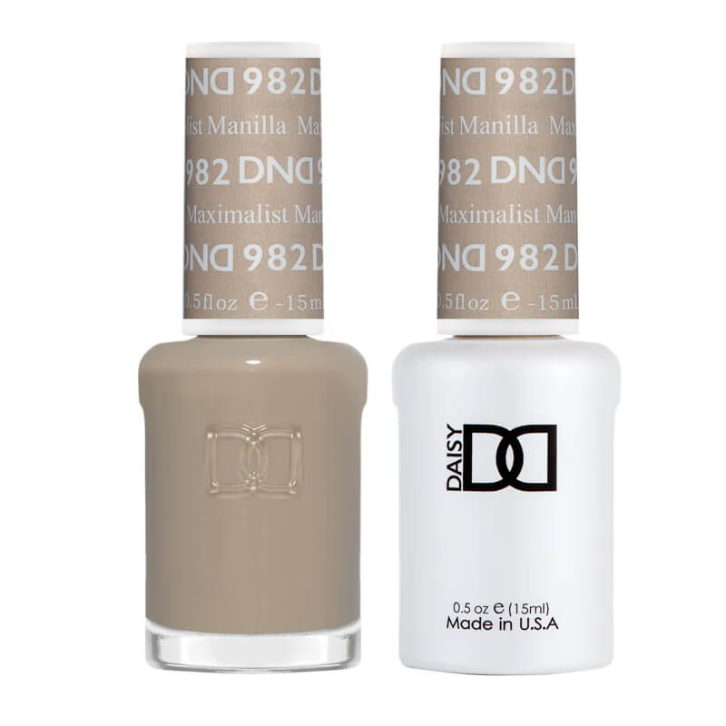 DND Gel Polish & Matching Nail Lacquer #982 Maximalist Manilla
