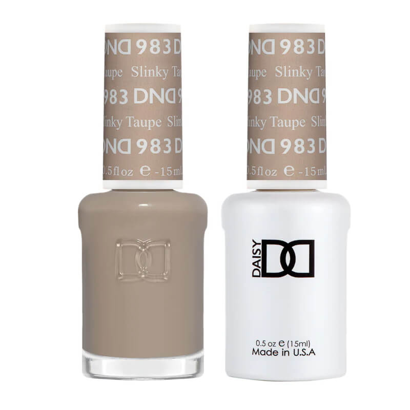 DND Gel Polish & Matching Nail Lacquer #983 linky Taupe