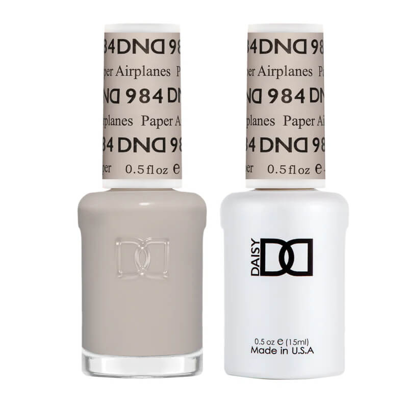 DND Gel Polish & Matching Nail Lacquer #984 Paper Airplanes
