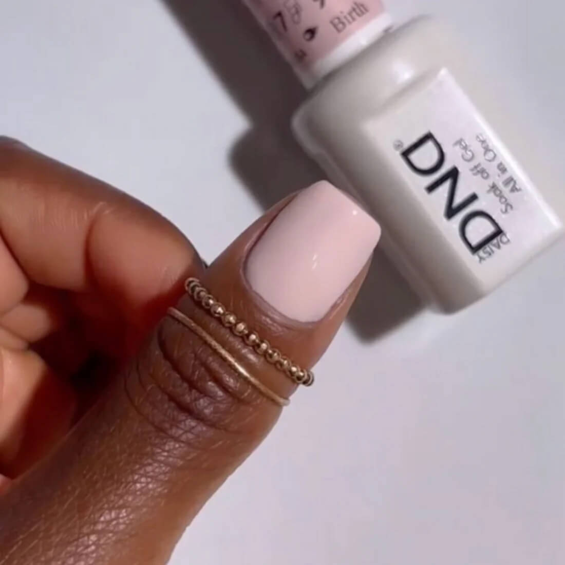 DND Gel Polish & Matching Nail Lacquer #987 Birthday Suit