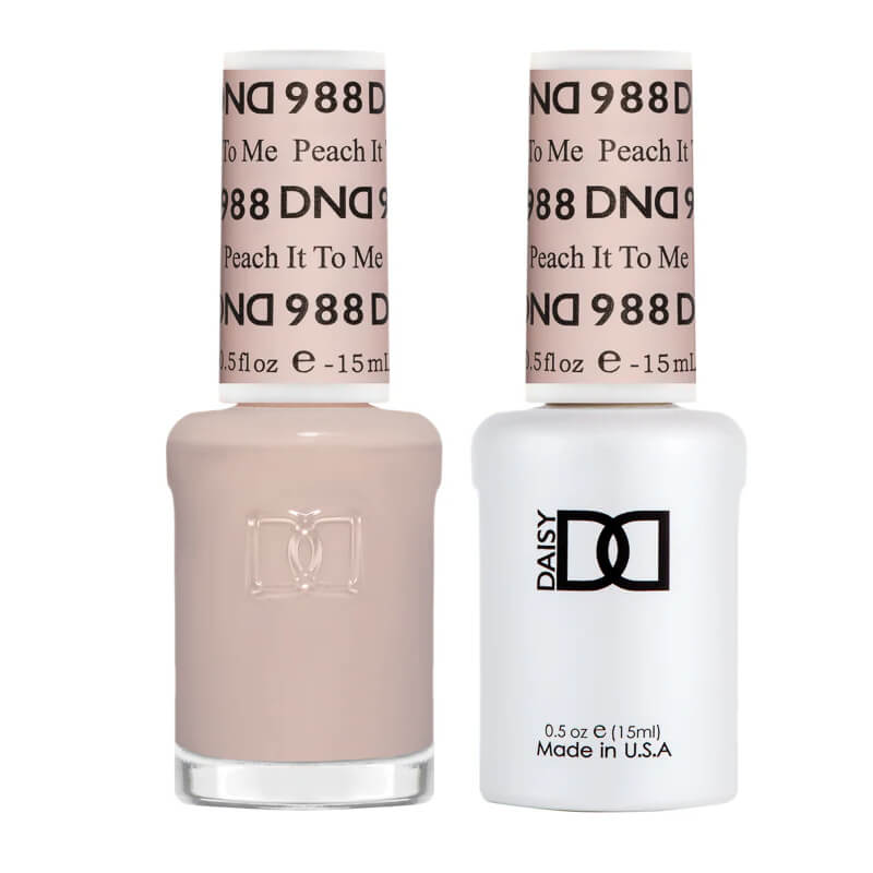 DND Gel Polish & Matching Nail Lacquer #988 Peach It To Me