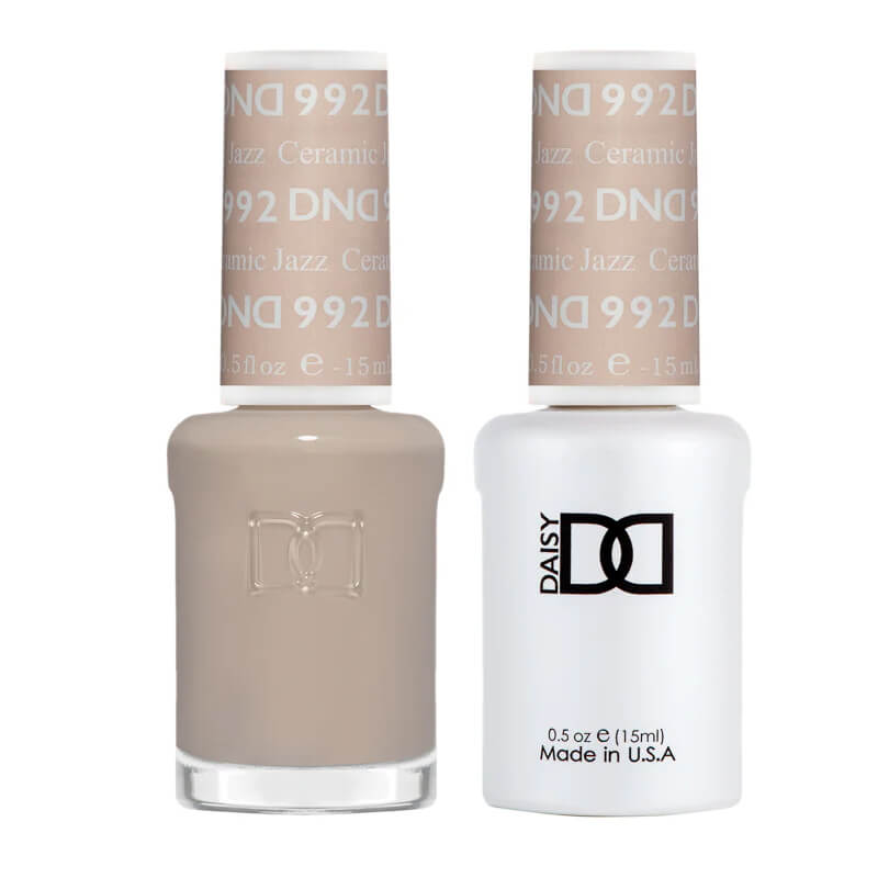 DND Gel Polish & Matching Nail Lacquer #992 Ceramic Jazz