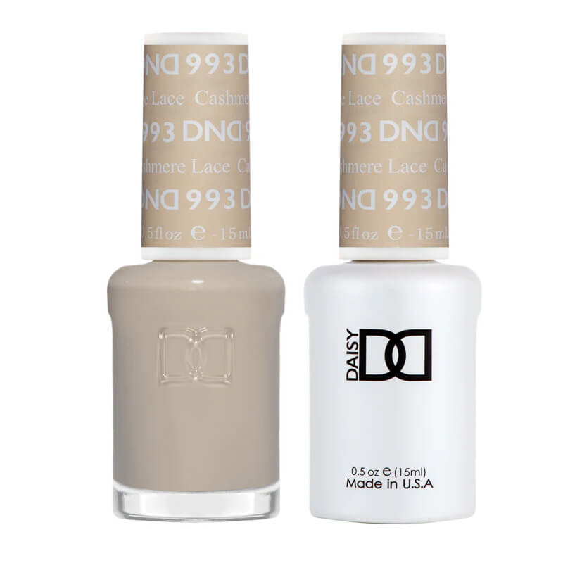 DND Gel Polish & Matching Nail Lacquer #993 Cashmere Lace
