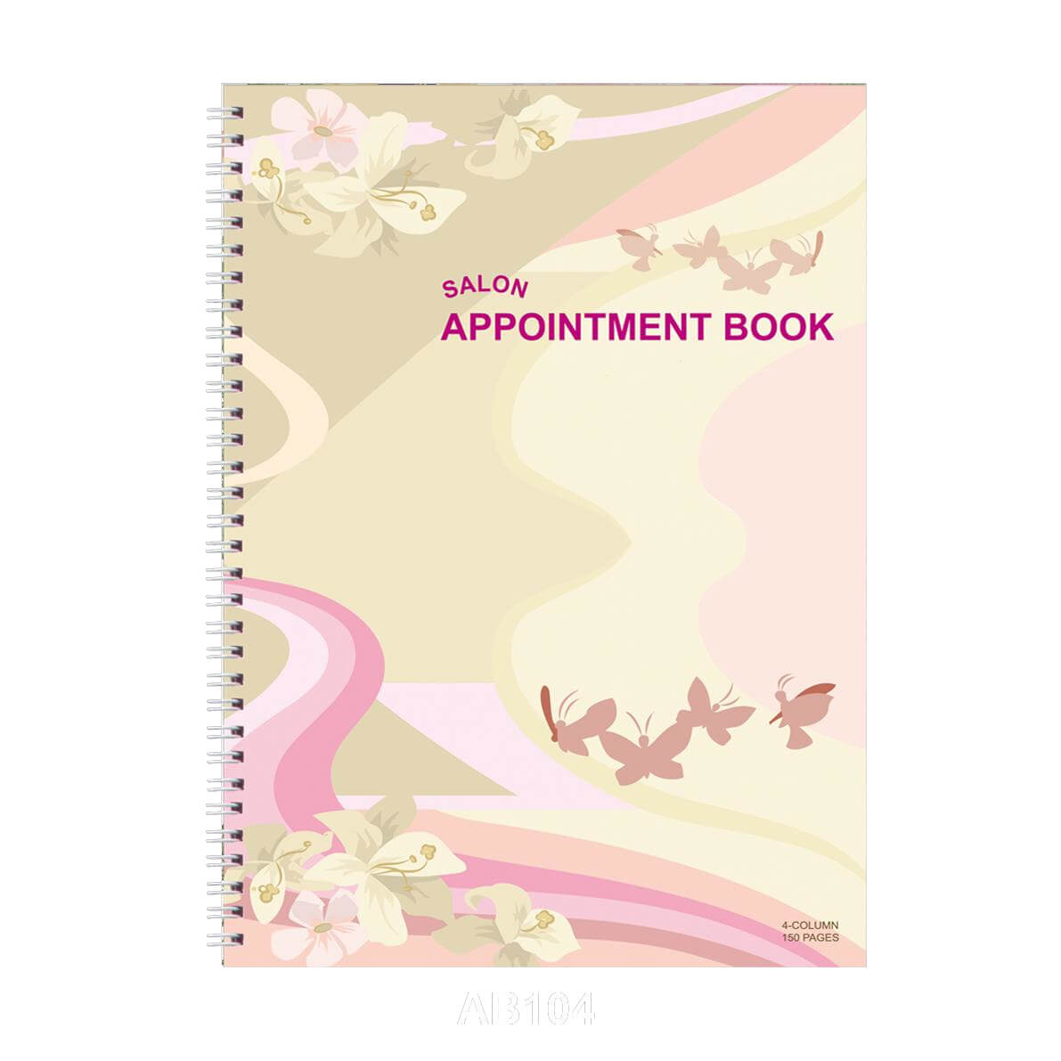 4-Column 150-Page Salon Appointment Book AB104