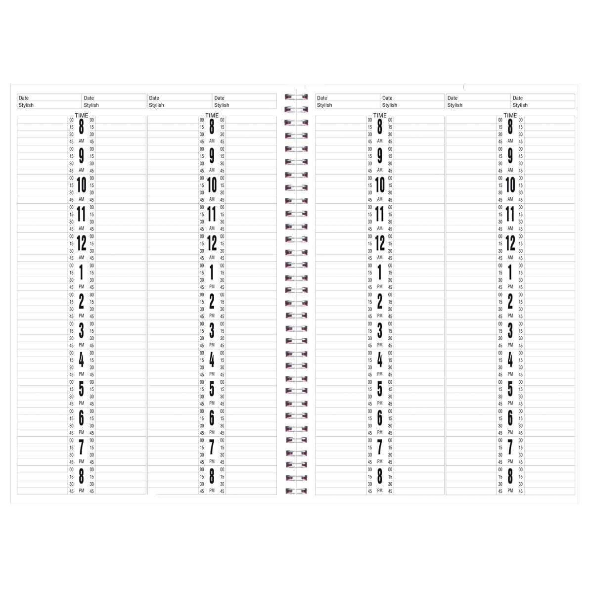 4-Column 150-Page Salon Appointment Book AB114