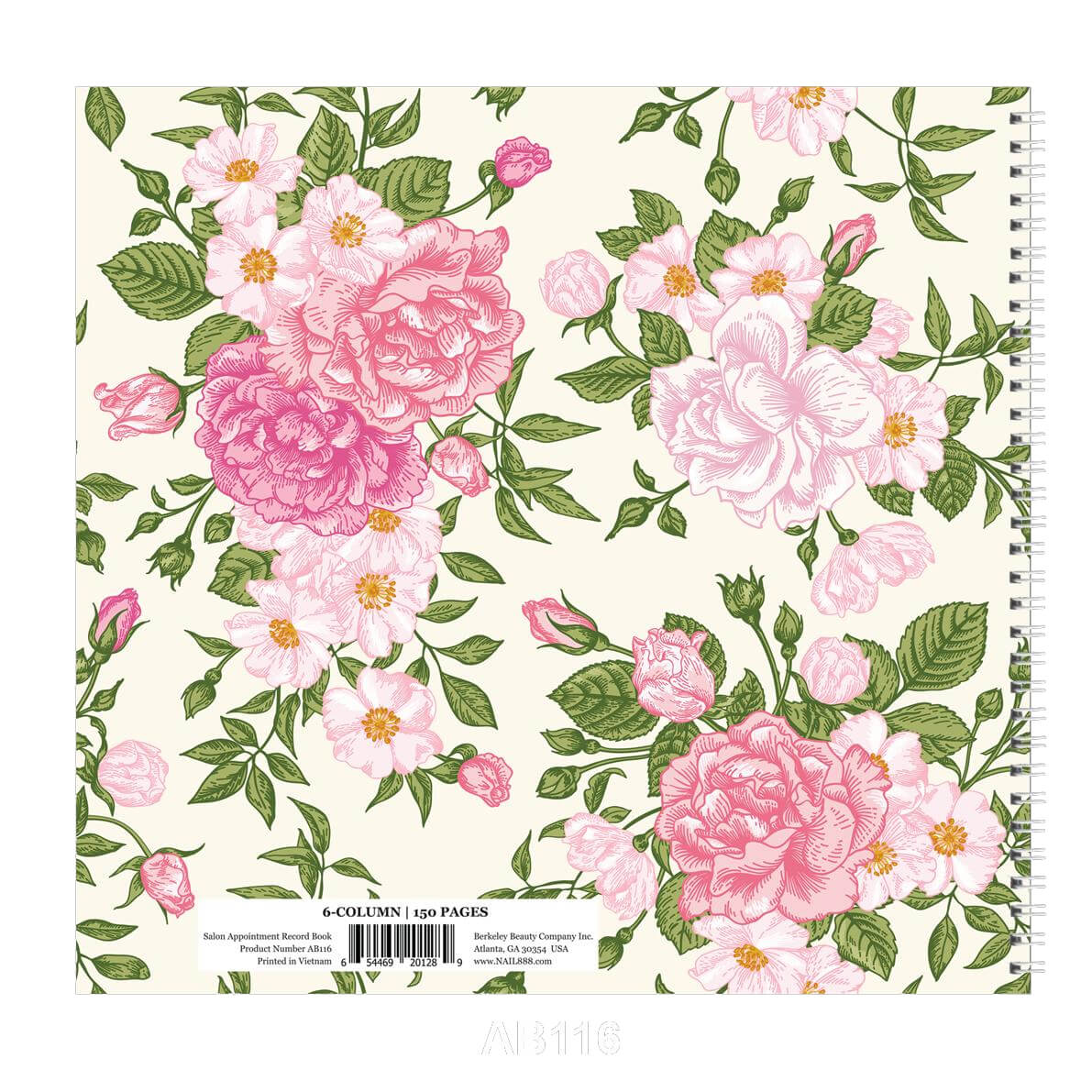 6-Column 150-Page Salon Appointment Book AB116