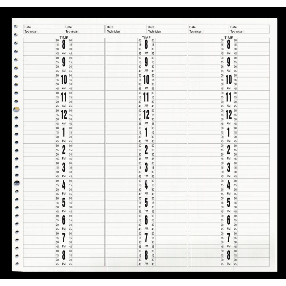 6-Column 200-Page Leather Appointment Book AB206