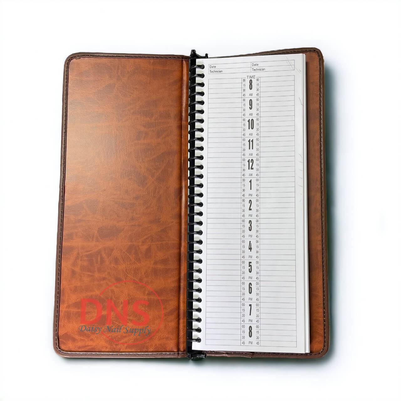 Berkeley 2-Column 200-Page Leather Appointment Book AB212