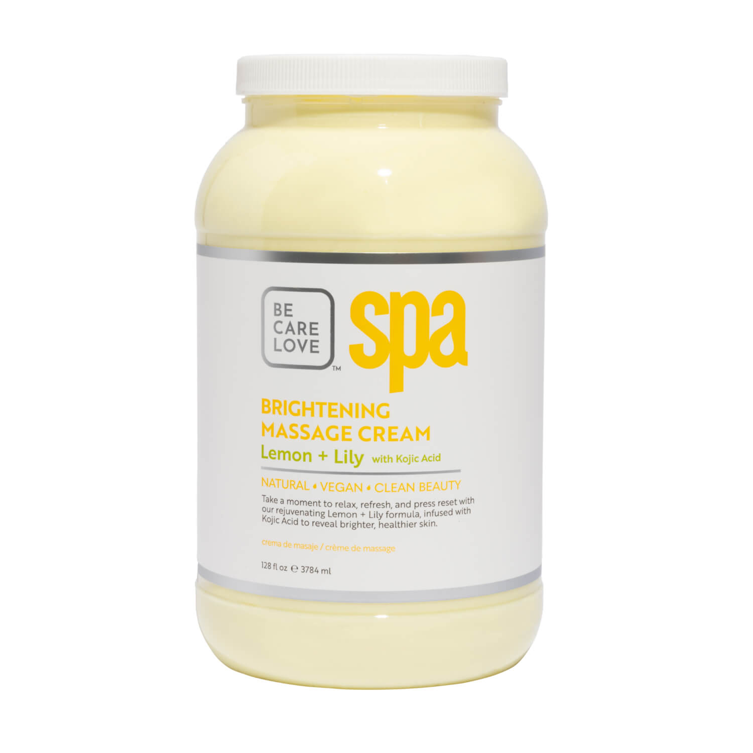 BCL SPA Massage Cream 128 Oz - Lemon and Lily