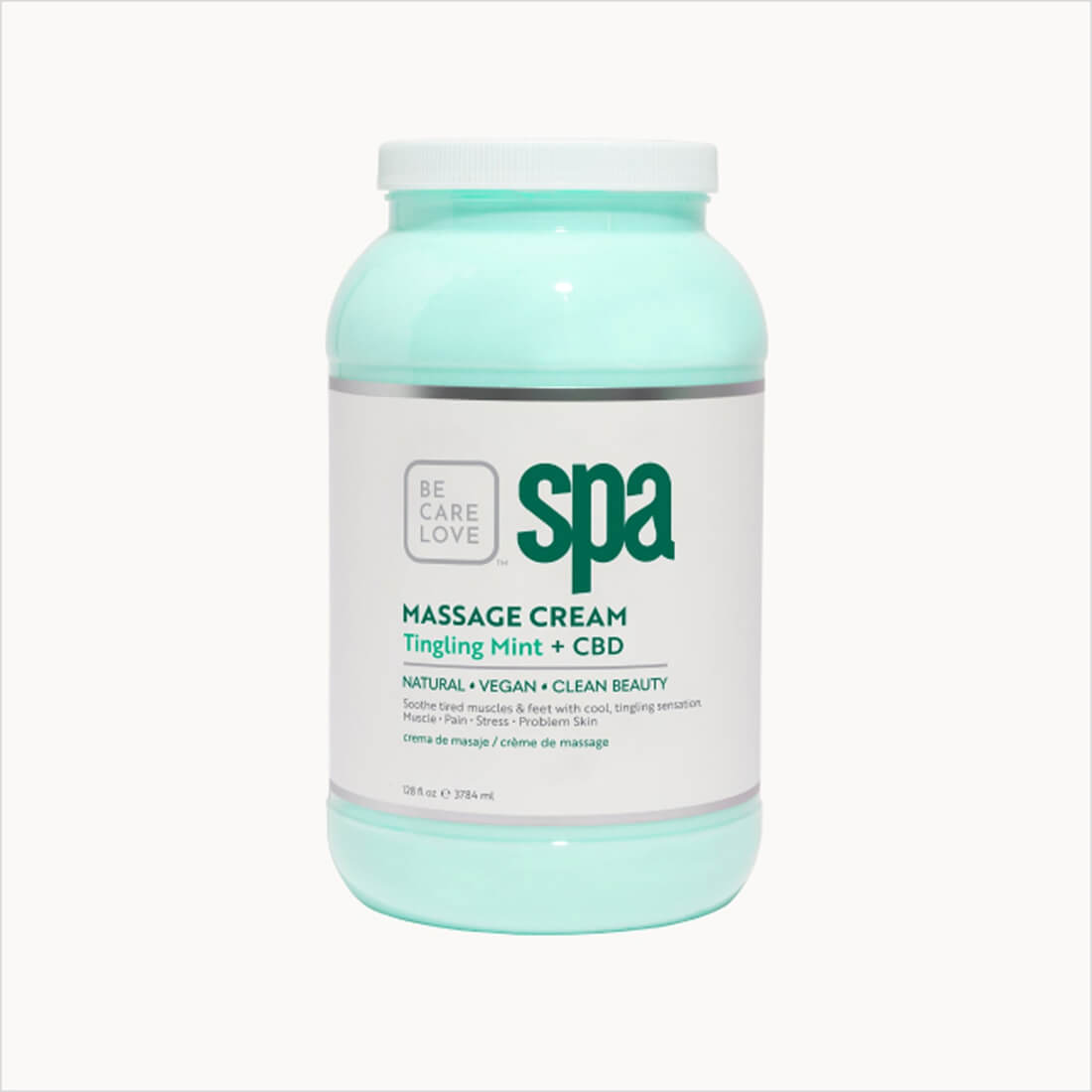 BCL SPA Massage Cream 128 Oz - Tingling Mint