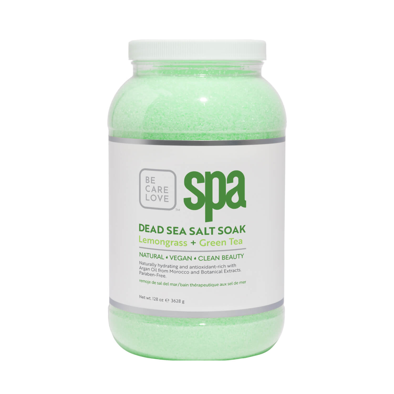 BCL SPA Dead Sea Salt Soak 128 Oz - Lemongrass and Green Tea