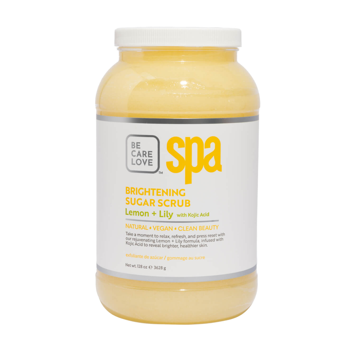 BCL SPA Sugar Srub 128 Oz - Lemon and Lily with Kojic Acid